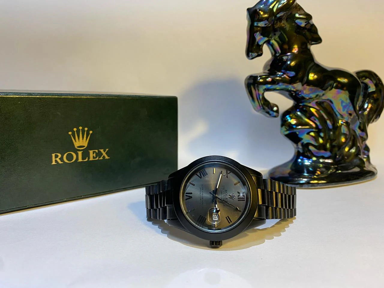 ROLEX -Rolex Oyster - Busniess Class Series Premium MATT Black 36mm heavy chain